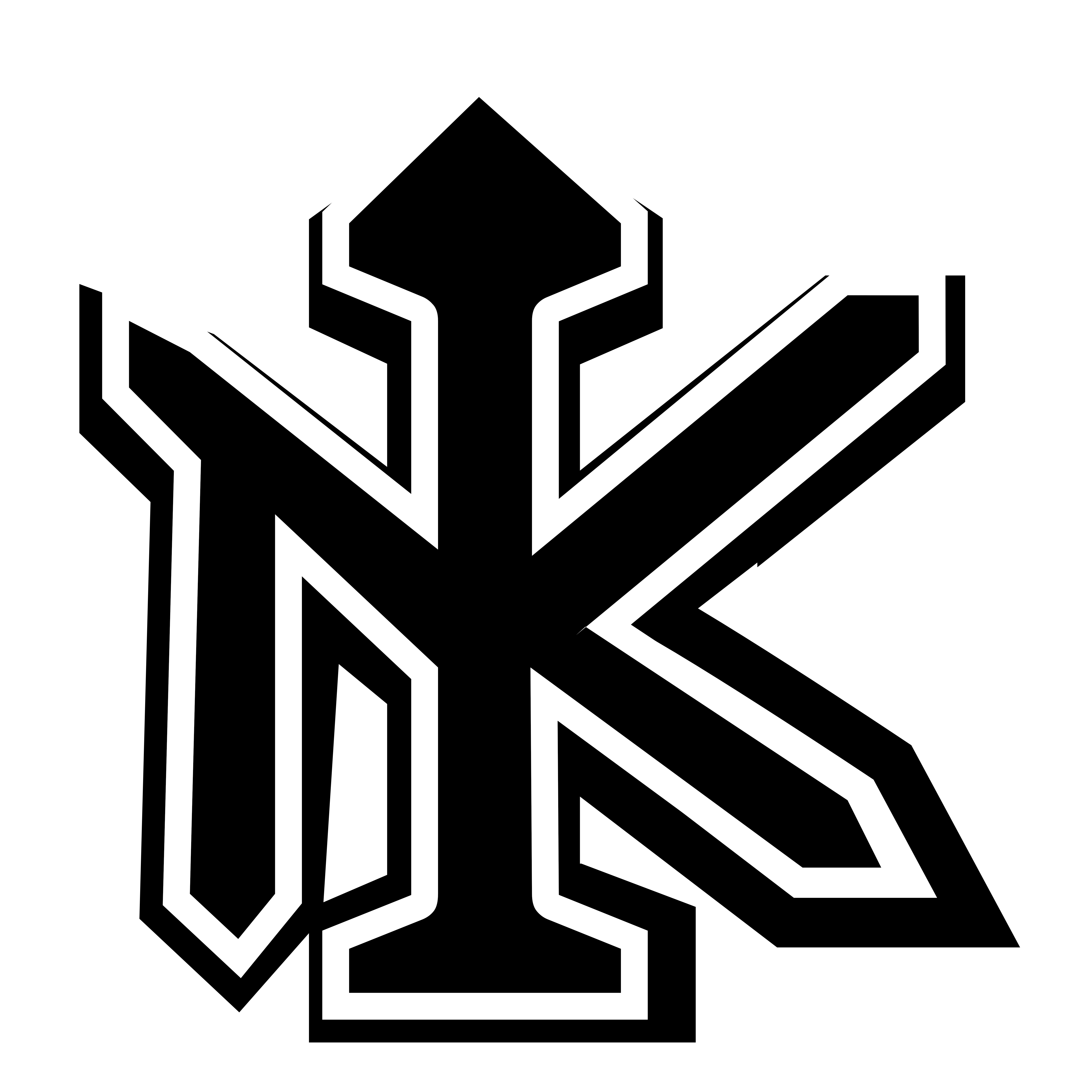 Black thin logo